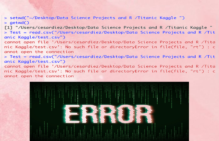 error in file file rt cannot open the connection