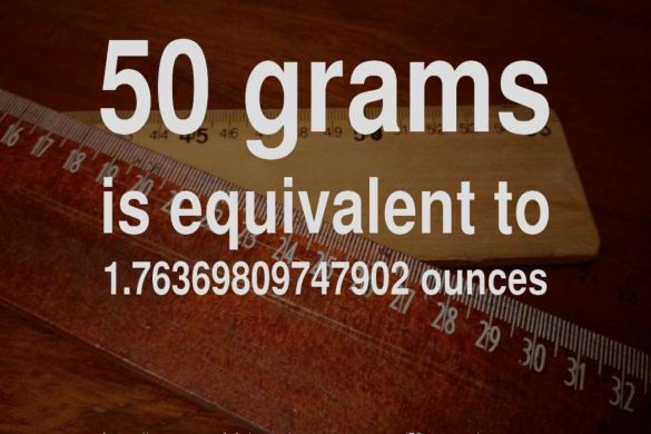 how many ounces is 50 g