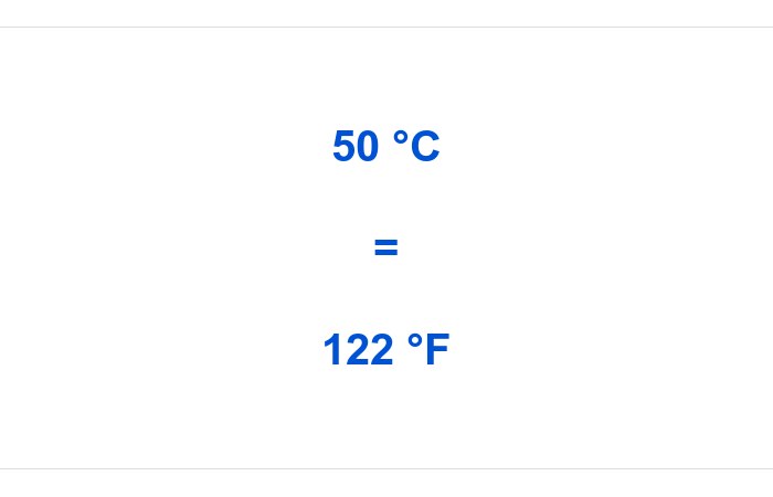 50C To F