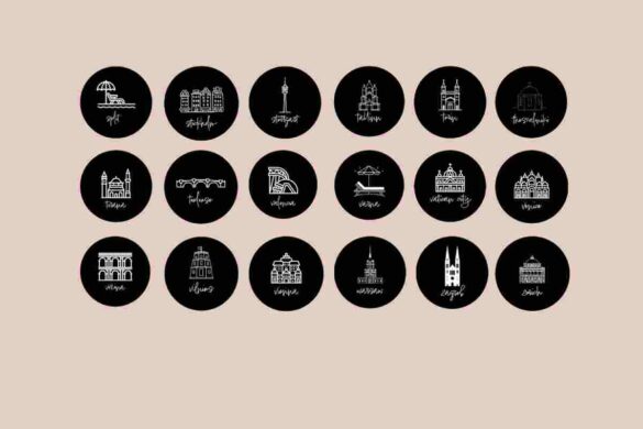 Travel Instagram Highlight Cover Black(1)