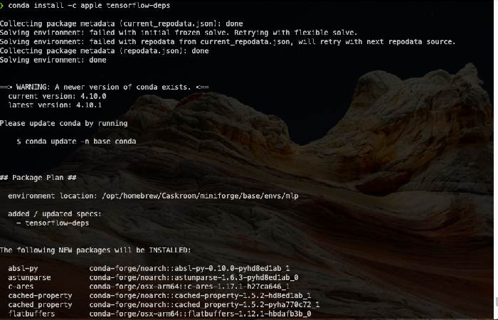 Installing TensorFlow Using Conda (Alternative Method)